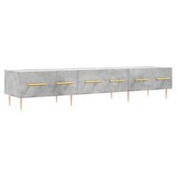 vidaXL TV Cabinet Concrete Grey 150x36x30 cm Engineered Wood