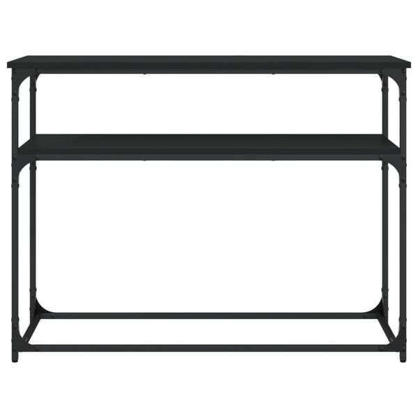 vidaXL Console Table Black 100x35.5x75 cm Engineered Wood