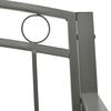 vidaXL Garden Bench 125 cm Steel Grey