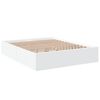 vidaXL Bed Frame without Mattress White 150x200 cm King Size