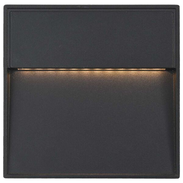 vidaXL Outdoor LED Wall Lights 2 pcs 3 W Black Square