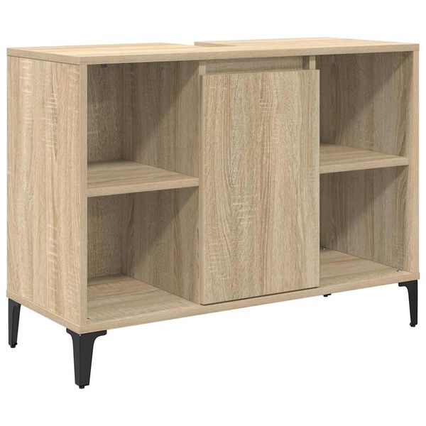 vidaXL Sink Cabinet Sonoma Oak 80x33x60 cm Engineered Wood
