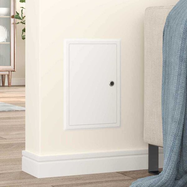 vidaXL Access Panel White 33 x 23 x 3 cm Steel