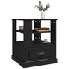 vidaXL Side Table Black 50x50x60 cm Engineered Wood