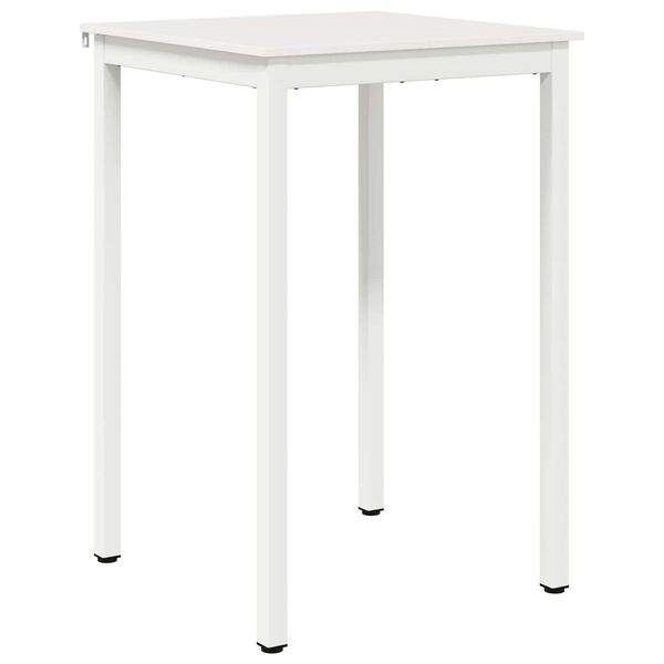 vidaXL Bar Table White 70 x 70 x 105 cm Solid Pine Wood