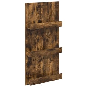 vidaXL Magazine Rack Smoked Oak 51 x 11 x 102 cm Engineered Wood