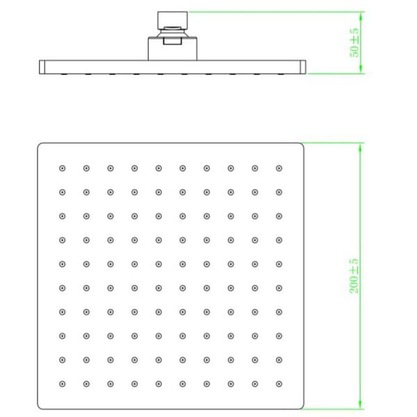SCH&Uuml;TTE Head Shower NANCY Chrome