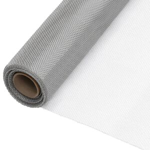vidaXL Mesh Screen Stainless Steel 60x2000 cm Silver