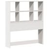 vidaXL Bookcase Bed without Mattress White 90x200 cm Solid Wood Pine