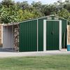 vidaXL Garden Shed Green 277x279x179 cm Galvanised Steel