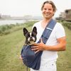 4Lazylegs Pet Carrier Canvas 15 kg Navy Blue