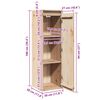 vidaXL Wall Cabinet 30x30x100 cm Solid Pinewood