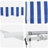vidaXL Retractable Awning Blue and White 400 x 200 cm