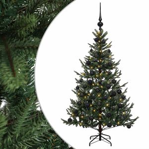 vidaXL Artificial Christmas Tree with Bauble 120 cm 150 LEDs