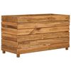 vidaXL Raised Bed 100x40x55 cm Recycled Teak Wood and Steel