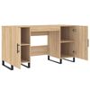 vidaXL Desk Sonoma Oak 140x50x75 cm Engineered Wood