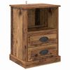 vidaXL Bedside Cabinet 2 pcs Old Wood 36 x 43 x 60 cm Engineered Wood