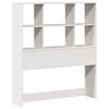 vidaXL Bookcase Bed without Mattress White 90x200 cm Solid Wood Pine