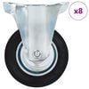 vidaXL 8 pcs Fixed Casters 100 mm