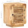 vidaXL Bedside Cabinet 40x30x50 cm Rough Mango Wood