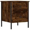 vidaXL Bedside Cabinet Smoked Oak 40x42x50 cm Engineered Wood