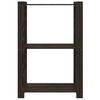 vidaXL 3-Tier Storage Rack Black 60x38x90 cm Solid Wood Pine