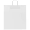 vidaXL Paper Bags 50 pcs with Handles White 45x17x48 cm