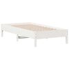 vidaXL Bed Frame without Mattress White 90x190 cm Single Solid Wood Pine