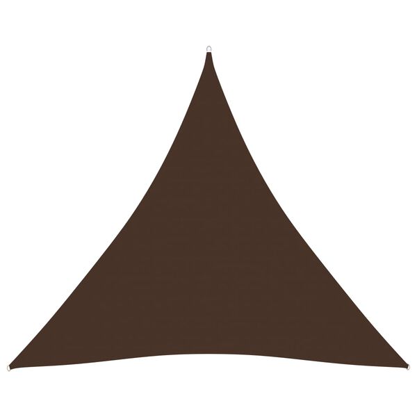 vidaXL Sunshade Sail Oxford Fabric Triangular 6x6x6 m Brown
