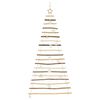 vidaXL Christmas Tree with 100 LEDs Natural 180 cm Solid Ash Wood