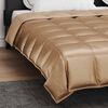 vidaXL Summer Duvet Gold 200 x 200 cm Satin and Microfiber
