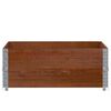 vidaXL Garden Planter Brown 100x100 cm Solid Wood Pine