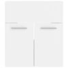 vidaXL Bathroom Furniture Set White Engineered Wood