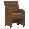 vidaXL Dining Chairs 2 pcs Brown 57 x 67 x 95 cm Faux suede leather