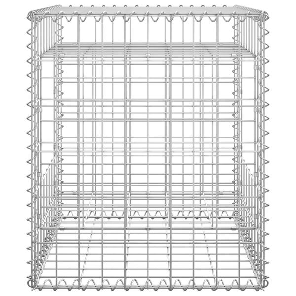 vidaXL Gabion Basket Post 50x50x60 cm Iron