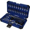 BRILLIANT TOOLS 45 Piece Socket Set 1/4" Steel