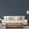 DUTCH WALLCOVERINGS Wallpaper Geometric Blue and Gold