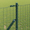 vidaXL Fence Post 2 pcs Green Powder-coated steel