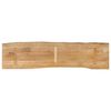 vidaXL Table Top 160x40x2.5 cm Live Edge Solid Wood Mango