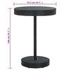 vidaXL 5 Piece Garden Bar Set Poly Rattan Black