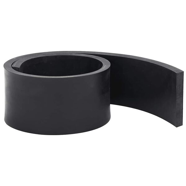 vidaXL Rubber Edge for Snow Plow Black 80x8x1 cm