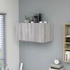 vidaXL Wall Mounted Cabinet Grey Sonoma 80x39x40 cm Engineered Wood