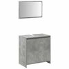 vidaXL 3 Piece Bathroom Furniture Set Concrete Grey Engineered Wood