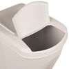 vidaXL Stackable Garbage Bin Boxes 3 pcs White 75 L Polypropylene