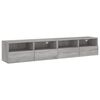 vidaXL 5 Piece TV Wall Units Grey Sonoma Engineered Wood