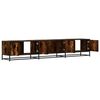 vidaXL TV Cabinet Smoked Oak 210x35x41 cm Engineered Wood