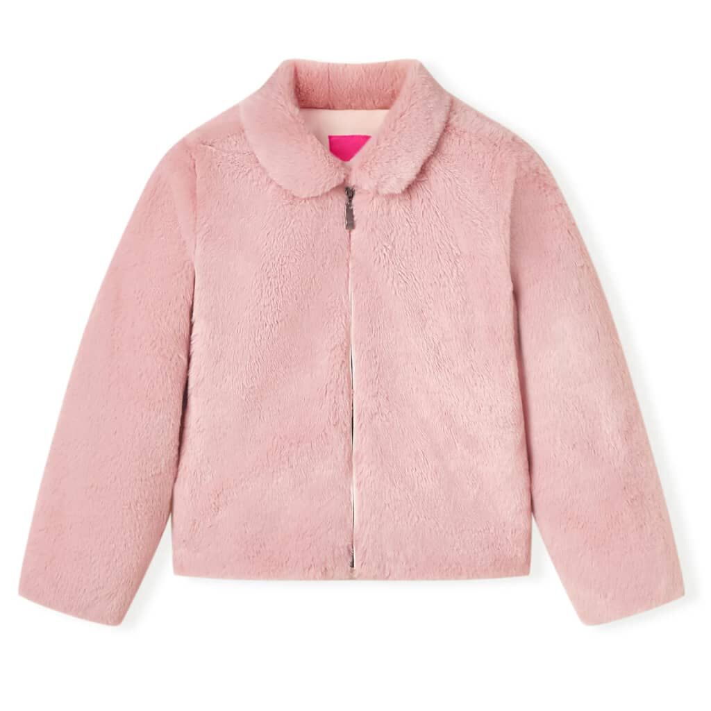 Childrens pink faux fur coat hot sale