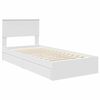vidaXL Storage Bed with Headboard White 90 x 190 cm Engineered Wood