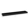 vidaXL Loggia Wall Shelves 4 pcs Black 80x15x4 cm MDF