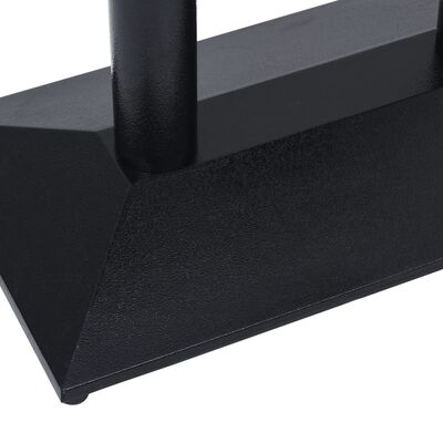 vidaXL Bistro Table Leg Black 70x40x72 cm Cast Iron